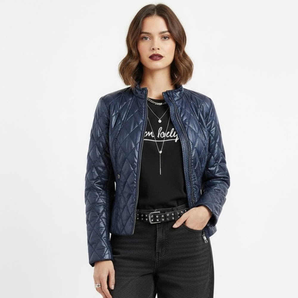 H&M Shiny Blue Jacket Size 6